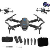 Çift Kamera ve Bataryalı Drone Uzaktan Kumandalı App Destekli Brushless Motor Quadcopter Optik Duruş - Siyah