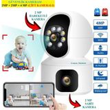 Çift Kameralı 2mp +2mp=4mp Güvenlik Kamerası Dünyanın Her Yerinden Izleme ve Hareket Ettirme