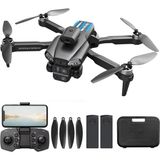 Çift Kameralı Engel Kaçınma Sensörlü Drone Uzaktan Kumandalı App Destekli Hd Kamera Quadcopter - Gri