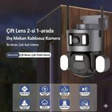 Çift Kameralı Full Hd Wifi Ip Kamera Dış Mekan Ip66 Sesli Güvenlik Kamerası