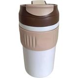 ÇİFT KAPAKLI PİPETLİ YENİ SERİ STAINLESS STEEL 450 ml SICAK/SOĞUK MAG BARDAK TERMOS (kahve)