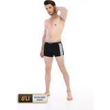 Çift Kaplan Erkek Elastanlı Biyeli Siyah Boxer 0850 6'lı Ekonomik Paket - XL