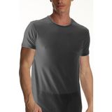 Çift Kaplan Erkek Elastanlı Gri Melanj T-shirt 0954