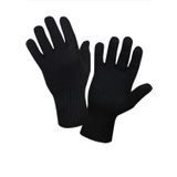 Çift Kat Orlon Kışlık Eldiven Bay-bayan (unisex) siyah siyah