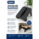 Çift Katlı Ayakkabı Düzenleyici Dolap Içi Yer Tasarruflu Ayakkabı Standı Siyah