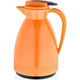 Çift Katmanlı Cam Termos, 1 Litre Kapasiteli, Isıya Dayanıklı, Piknik, Kamp, Ofis, Kafe ve Ev K - Çok Renkli