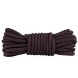 Çift Katmanlı, Sağlam, Dayanıklı, Fitilli, Yuvarlak Bot Bağcığı, Ayakkabı Bağcığı, 1 Çift (Siyah, 120 cm)