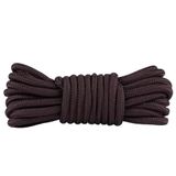 Çift Katmanlı, Sağlam, Dayanıklı, Fitilli, Yuvarlak Bot Bağcığı, Ayakkabı Bağcığı (KoyuKahverengi, 1 Çift, 200 cm)