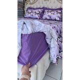 Çift Kişilik 5 Boyutlu Dijital Kumaştan 120X200, 150X200, 180X200, 200,200 cm Lik Yataklara Uygun Fırfırlı Etekli Lastikli Çarşaf ve 2 Adet Fırfırlı Yastık Kılıfı - 200x200 cm