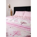 Çift Kişilik Çok Amaçlı Mevsimlik Kapitone Yatak Örtüsü Seti ( Pembe Desenli)