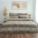 Çift Kişilik Çok Amaçlı Yatak Örtüsü 200 x 220 & 2 Yastık Kılıfı (Pike) - Kahverengi - 195 x 215 cm