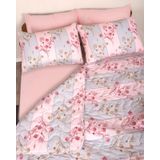 Çift Kişilik Çok Amaçlı Yatak Örtüsü & Pike (Pembe - Mavi)