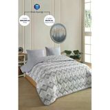 Çift Kişilik Desenli Kapitone Çift Taraflı Renkli Pike Yatak Örtüsü Takımı 200X230 Cm (Çarşafsız)