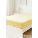 Çift Kişilik Düz Penye Pamuklu Lastikli Çarşaf 180X200 Newsheet Sarı