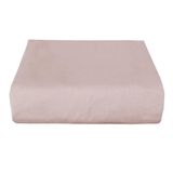 Çift Kişilik Düz Penye%100 Pamuklu Lastikli Çarşaf 180X200 (Kahverengi)