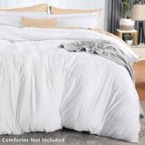 Cift Kisilik Fermuarli Beyaz Yorgan Kilifi Nevresim & Astar 200X220 Cm Sik Dokuma Kumas