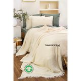 Çift Kişilik Ivory 4 Katlı Müslin Yatak Örtüsü (yastık kılıfsız) - 230 x 240 cm