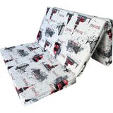 Çift Kişilik Katlanır Yer Yatağı ve Sünger Yatak Katlanır Minder Yatak 120X195X8 Cm-Istanbul - Çok Renkli - 120 x 180 x 8 cm