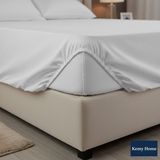 Çift Kişilik Lastikli Çarşaf - 180X200 Otel Koleksiyonu - Beyaz