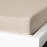 Çift Kişilik Lastikli Çarşaf, Açık Bej Renk Ikea Ölçü 120x200 Cm Pamuklu Bej-160x200