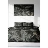 Çift Kişilik Lastikli Çarşaflı Pamuk Saten Nevresim Takımı - Foster - 220 x 220 cm