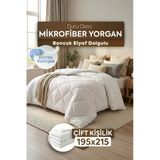 Çift Kişilik Mikrofiber Yorgan Ekstra Yumuşak Boncuk Elyaf 195X215 -Ekstra Yumuşaklık