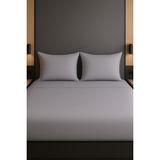 Çift Kişilik Nevresim Takımı % 100 Pamuk - Gri - 200 x 220 cm