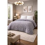 Çift Kişilik Premium Bunny Battaniye Harika Renk Seçenekleri 220X240 cm - Mor - 220 x 240 cm