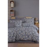 Çift Kişilik Ranforce Nevresim Takımı Pamuklu Tuğba - 200 x 220 cm - Antrasit