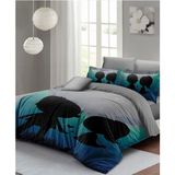 Çift Kişilik Sık Dokuma Pamuk Saten 3D Özel Tasarım Sevgililer Günü We Nevresim Takımı - Foster - 220 x 220 cm