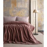 Çift Kişilik Trusty Pembe Jakar Desen Battaniye 200X220 Cm