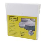 ÇİFT KİŞİLİK YATAK KORUYUCU SIVI GEÇİRMEZ ALEZ 160X200CM HAVA ALIR ANTİBAKTERİYEL ANTİALERJİK (5264)