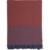 Çift Kişilik Yatak Örtüsü ve Pike |%100 Pamuklu Ince Hafif Yazlık Battaniye | Boho Dekoratif Koltuk Örtüsü | Çok Amaçlı Çeyizlik Günlük Kullanım (Kiremit, 200X250 cm Çift Kişilik Pike)