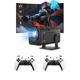 Çift Kollu Game Box Projeksiyon Kumandalı Android Tv Dahili Hoparlör