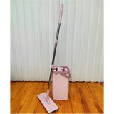 Çift Kovalı Mikrofiber Temizlik Seti, Sıkmalı Flat Tablet Mop - Ahşap - Seçenek 1