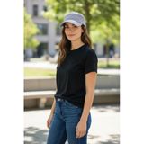 Çift Kulanımlı Vizor Ve Spor Outdoor Cap Üskısmı Açılabilen İthal Şapka Açık Gri