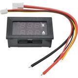 Çift LED Ekranlı 0.28 Inç Voltmetre ve Ampermetre Ölçüm Modülü - Seçenek 1