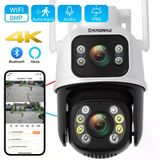 Çift Lens Çift Ekran İle Kadraj 8Mp 4K Ptz Wıfı Kamera: Aı İnsan Algılama Kablosuz Açık Cctv Güvenlik Ip Kamerası Uzaktan Kontrol