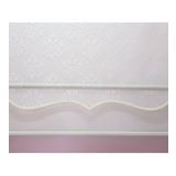 Çift Mekanizmalı Kirli Beyaz Damask Tül Perde ve Ekru Stor Perde STB45252-V01