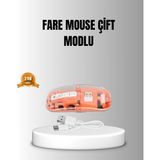 Çift Modlu Kablosuz Bluetooth 5.0 + 2.4ghz Mouse - 3 Cihaz Bağlantılı, Hızlı Geçiş Düğmeli ( Lisinya )