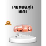 Çift Modlu Kablosuz Bluetooth 5.0 + 2.4ghz Mouse – 3 Cihaz Bağlantılı, Hızlı Geçiş Düğmeli