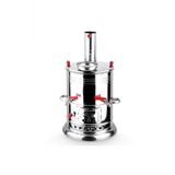 Çift Musluklu Çelik Piknik Semaveri Odunlu Semaver Kömürlü Semaver 8 Litre