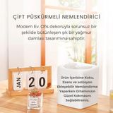 Çift Nozzle 3 Litre Buhar Makinası Hava Nemlendirici Humidifier Koku Eklenir - Beyaz