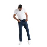 Çift Pileli Regular Fit Beli Lastikli İplikli Yazlık İnce Kumaş Erkek Jogger Pantolon LACİVERT 54