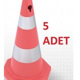 Çift Reflektifli Trafik Konisi 500mm Ecolıght 5 Adet