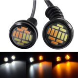 Çift Renk Ayna Altı Led Kartal Göz Led Gündüz Ledi Turuncu Beyaz