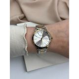 Çift Renk Gümüş-Rose Gold Minimal Tasarım Ferrucci Kadın Kol Saati - İki Renk