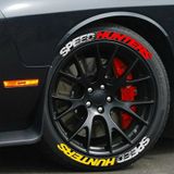 Çift Renk Speedhunters Lastik Yazısı 2.5 Cm Ürün 4 Adet Araç Motorsiklet Lastik Sticker