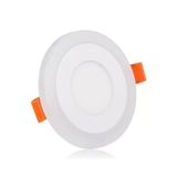 Çift Renkli 3+3 Watt Led Panel Tavan Spot Lambası - Mavi-Beyaz