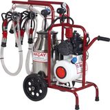 Çift Sağım Kuru Sistem 40 Lt Krom Güğümlü Süt Sağım Makinesi